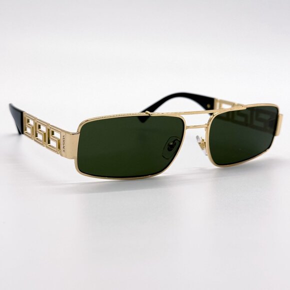 NEW VERSACE SUNGLASSES VE2257 1002/71 GOLD/GREEN UNISEX EYEWEAR VE2257 100271 main image 9